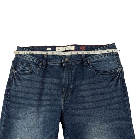 New Mens Artful Rebel Jax Slim Fit Denim Jeans Size 34x30 NWT Distressed - Picture 8 of 9